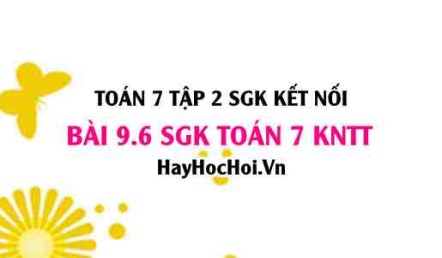 Bài 9.6 SGK Toán 7 Tập 2 Kết nối tri thức